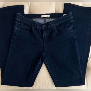 Tory Burch Classic Dark Blue 5 Pocket Tory Boot Jeans